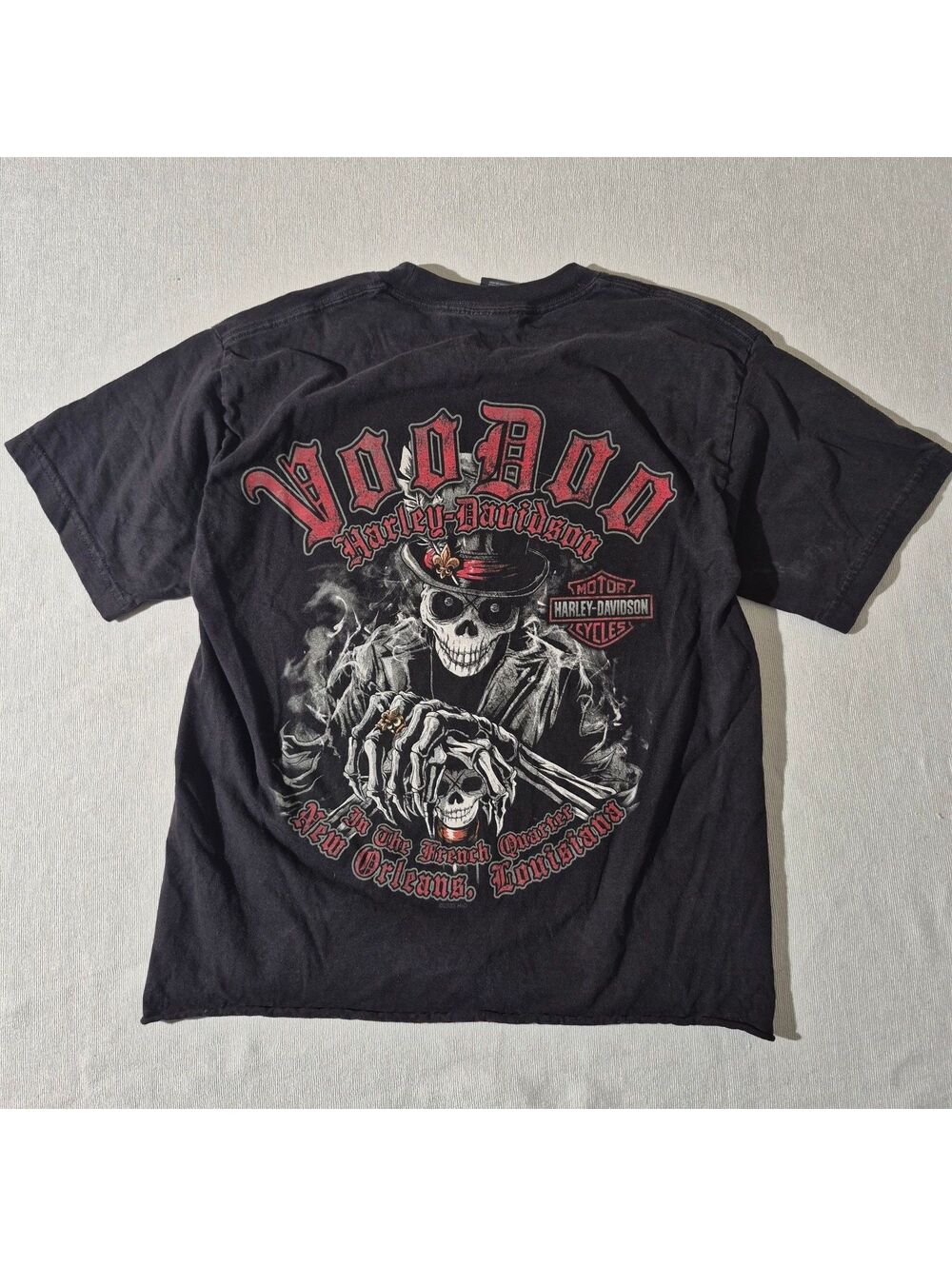 Harley-Davidson Womens Voodoo New Orleans S Small Louisiana Biker T-shirt